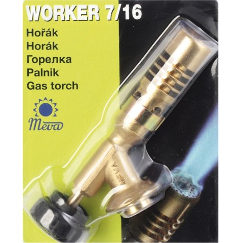 Palnik gazowy na kartusze PB z zaworem 7/16'' WORKER 1,8kW Palnik gazowy na kartusze PB z zaworem 7/16'' WORKER 1,8kW