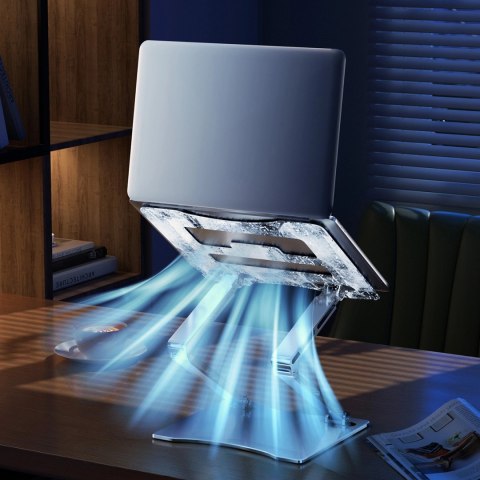 Podstawka pod laptopa, tablet Wozinsky WRS-CPY75DSS aluminiowa + Gratis! podstawka do smartfona - srebrna Podstawka pod laptopa, tablet Wozinsky WRS-CPY75DSS aluminiowa + Gratis! podstawka do smartfona - srebrna