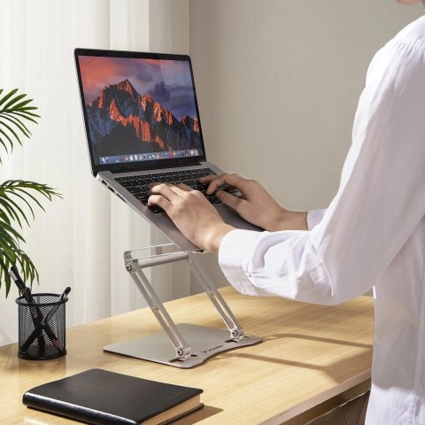 Podstawka pod laptopa, tablet Wozinsky WRS-CPY75DSS aluminiowa + Gratis! podstawka do smartfona - srebrna Podstawka pod laptopa, tablet Wozinsky WRS-CPY75DSS aluminiowa + Gratis! podstawka do smartfona - srebrna