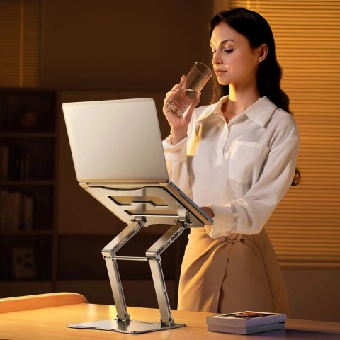 Podstawka pod laptopa, tablet Wozinsky WRS-CPY75DSS aluminiowa + Gratis! podstawka do smartfona - srebrna Podstawka pod laptopa, tablet Wozinsky WRS-CPY75DSS aluminiowa + Gratis! podstawka do smartfona - srebrna