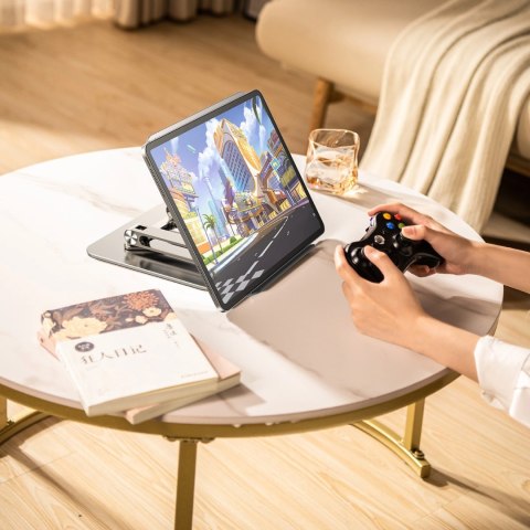 Podstawka pod laptopa, tablet Wozinsky WRS-CPY84SS aluminiowa + Gratis! podstawka do smartfona - srebrna Podstawka pod laptopa, tablet Wozinsky WRS-CPY84SS aluminiowa + Gratis! podstawka do smartfona - srebrna
