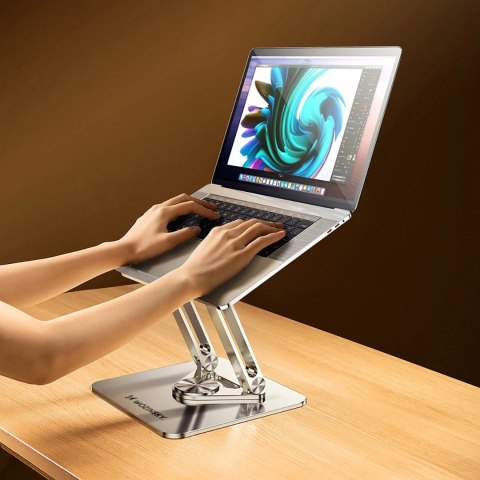 Podstawka pod laptopa, tablet Wozinsky WRS-CPY84SS aluminiowa + Gratis! podstawka do smartfona - srebrna Podstawka pod laptopa, tablet Wozinsky WRS-CPY84SS aluminiowa + Gratis! podstawka do smartfona - srebrna