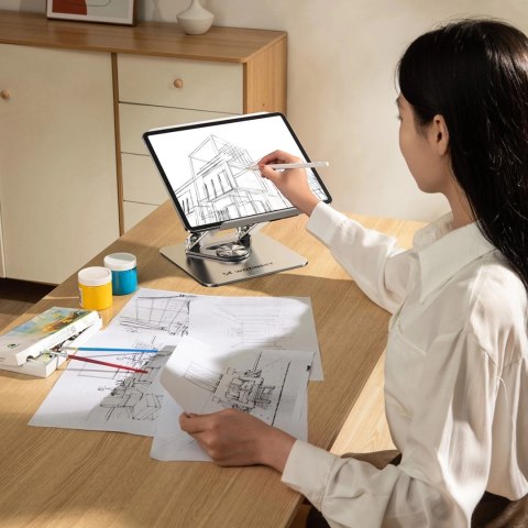Podstawka pod laptopa, tablet Wozinsky WRS-CPY84SS aluminiowa + Gratis! podstawka do smartfona - srebrna Podstawka pod laptopa, tablet Wozinsky WRS-CPY84SS aluminiowa + Gratis! podstawka do smartfona - srebrna