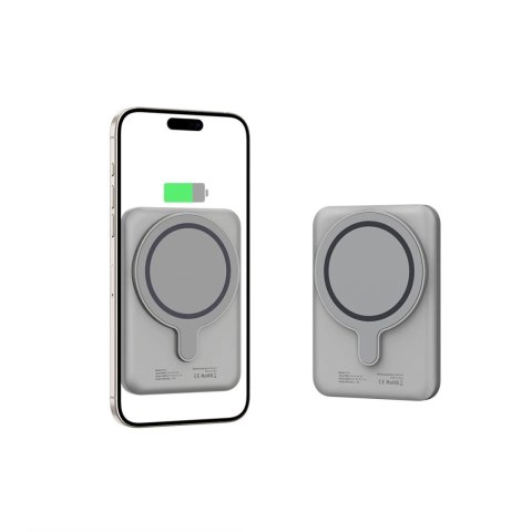 Powerbank Tech-Protect PB10 LifeMag MagSafe 5000 mAh - tytanowy Powerbank Tech-Protect PB10 LifeMag MagSafe 5000 mAh - tytanowy