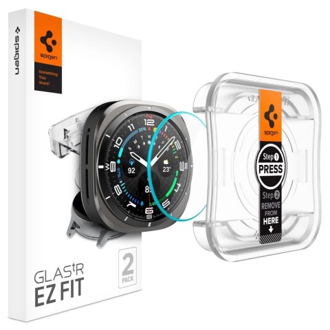 Szkło hartowane Spigen Glas.TR EZ Fit na Samsung Galaxy Watch Ultra (47 mm) - przezroczyste (2-pak) Szkło hartowane Spigen Glas.TR EZ Fit na Samsung Galaxy Watch Ultra (47 mm) - przezroczyste (2-pak)