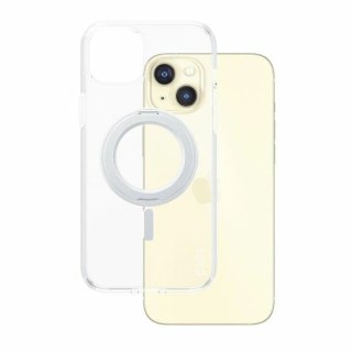 Etui CARE by PanzerGlass Kickstand Case MagSafe na iPhone 15 Plus - srebrne