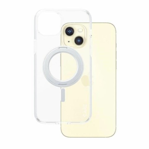 Etui CARE by PanzerGlass Kickstand Case MagSafe na iPhone 15 Plus - srebrne