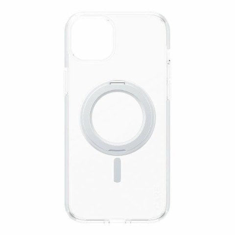 Etui CARE by PanzerGlass Kickstand Case MagSafe na iPhone 15 Plus - srebrne