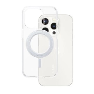Etui CARE by PanzerGlass Kickstand Case MagSafe na iPhone 15 Pro - srebrne