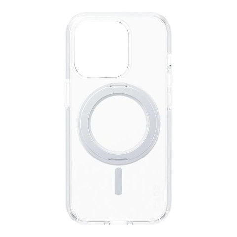 Etui CARE by PanzerGlass Kickstand Case MagSafe na iPhone 15 Pro - srebrne