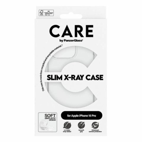 Etui CARE by PanzerGlass Slim X-Ray Case na iPhone 15 Pro - przezroczyste