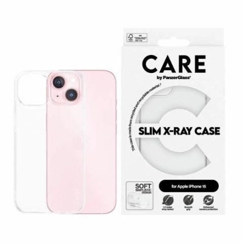 Etui CARE by PanzerGlass Slim X-Ray Case na iPhone 15 - przezroczyste