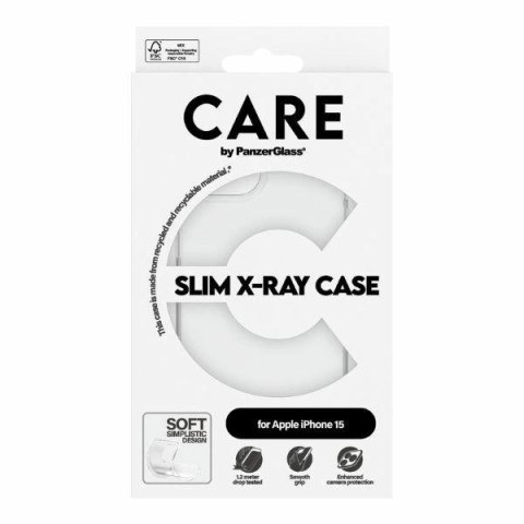 Etui CARE by PanzerGlass Slim X-Ray Case na iPhone 15 - przezroczyste
