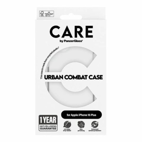 Etui CARE by PanzerGlass Urban Combat Case na iPhone 15 Plus - przezroczyste