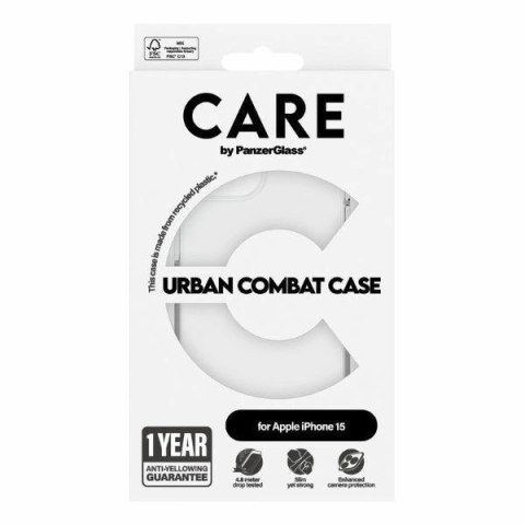 Etui CARE by PanzerGlass Urban Combat Case na iPhone 15 - przezroczyste