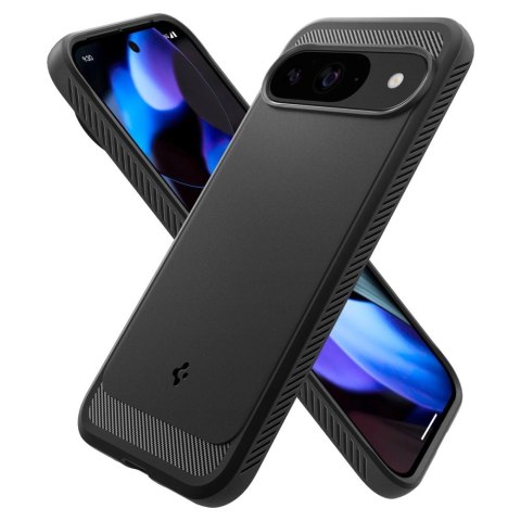 Etui Spigen Rugged Armor na Google Pixel 9 / 9 Pro - czarne Etui Spigen Rugged Armor na Google Pixel 9 / 9 Pro - czarne