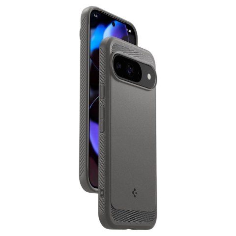 Etui Spigen Rugged Armor na Google Pixel 9 / 9 Pro - szare Etui Spigen Rugged Armor na Google Pixel 9 / 9 Pro - szare