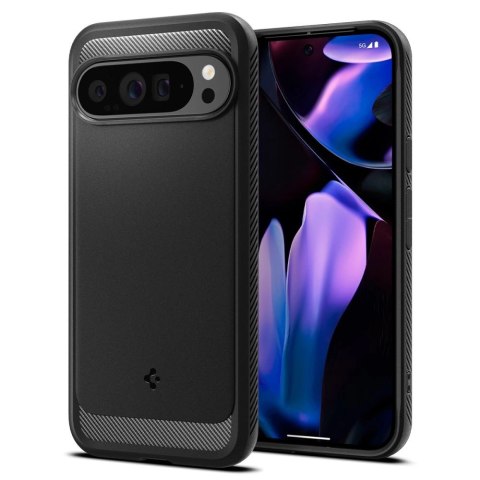 Etui Spigen Rugged Armor na Google Pixel 9 Pro XL - czarne Etui Spigen Rugged Armor na Google Pixel 9 Pro XL - czarne