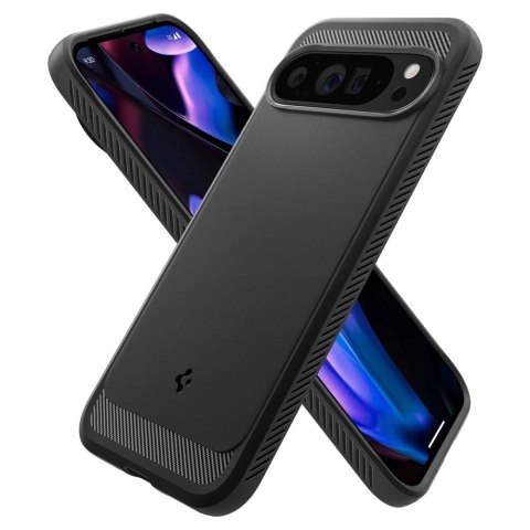 Etui Spigen Rugged Armor na Google Pixel 9 Pro XL - czarne Etui Spigen Rugged Armor na Google Pixel 9 Pro XL - czarne
