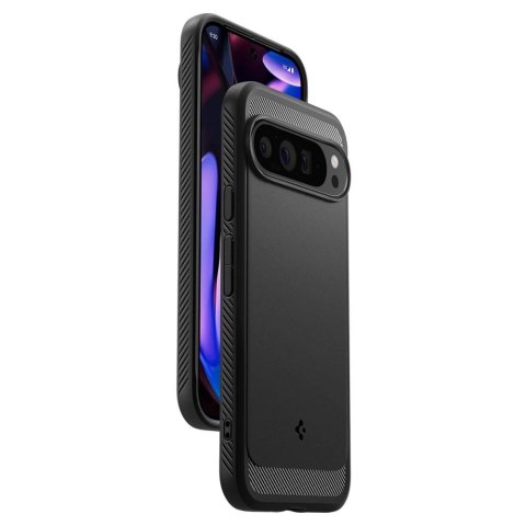 Etui Spigen Rugged Armor na Google Pixel 9 Pro XL - czarne Etui Spigen Rugged Armor na Google Pixel 9 Pro XL - czarne