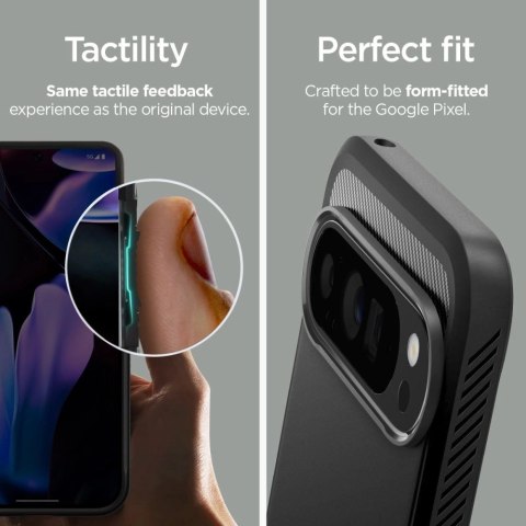 Etui Spigen Rugged Armor na Google Pixel 9 Pro XL - czarne Etui Spigen Rugged Armor na Google Pixel 9 Pro XL - czarne