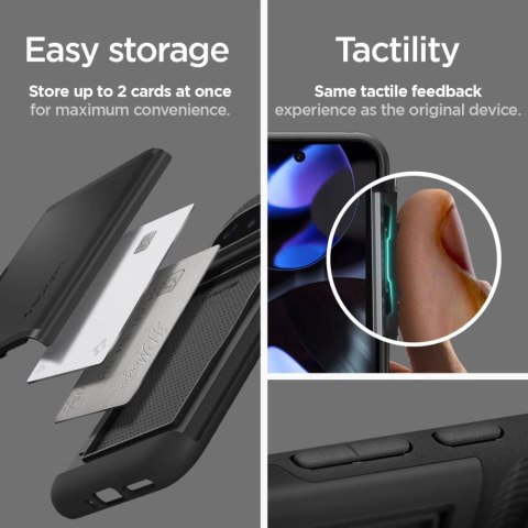 Etui Spigen Slim Armor CS na Google Pixel 9 / 9 Pro - czarne Etui Spigen Slim Armor CS na Google Pixel 9 / 9 Pro - czarne
