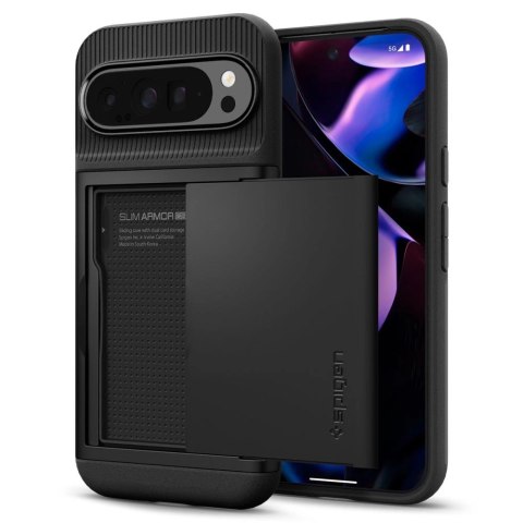 Etui Spigen Slim Armor CS na Google Pixel 9 Pro XL - czarne Etui Spigen Slim Armor CS na Google Pixel 9 Pro XL - czarne