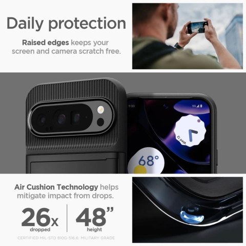 Etui Spigen Slim Armor CS na Google Pixel 9 Pro XL - czarne Etui Spigen Slim Armor CS na Google Pixel 9 Pro XL - czarne