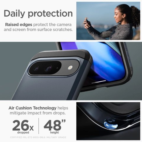 Etui Spigen Tough Armor na Google Pixel 9 / 9 Pro - grafitowe Etui Spigen Tough Armor na Google Pixel 9 / 9 Pro - grafitowe
