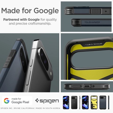 Etui Spigen Tough Armor na Google Pixel 9 / 9 Pro - grafitowe Etui Spigen Tough Armor na Google Pixel 9 / 9 Pro - grafitowe