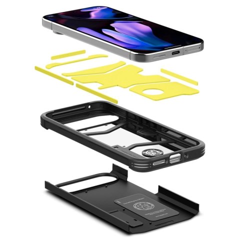 Etui Spigen Tough Armor na Google Pixel 9 Pro XL - czarne Etui Spigen Tough Armor na Google Pixel 9 Pro XL - czarne