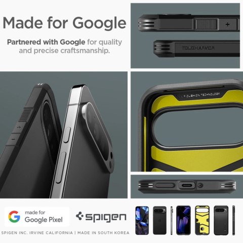 Etui Spigen Tough Armor na Google Pixel 9 Pro XL - czarne Etui Spigen Tough Armor na Google Pixel 9 Pro XL - czarne