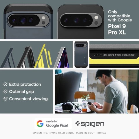 Etui Spigen Tough Armor na Google Pixel 9 Pro XL - grafitowe Etui Spigen Tough Armor na Google Pixel 9 Pro XL - grafitowe