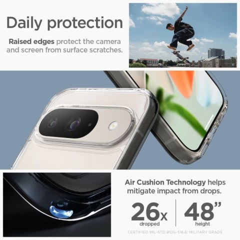 Etui Spigen Ultra Hybrid OneTap Ring MagSafe Google Pixel 9 Pro - białe Etui Spigen Ultra Hybrid OneTap Ring MagSafe Google Pixel 9 Pro - białe