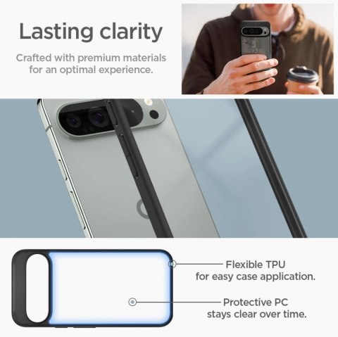 Etui Spigen Ultra Hybrid na Google Pixel 9 Pro XL - czarne Etui Spigen Ultra Hybrid na Google Pixel 9 Pro XL - czarne