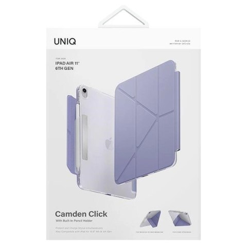 Etui UNIQ Camden Click na iPad Air 11" (2024) - fioletowe Etui UNIQ Camden Click na iPad Air 11" (2024) - fioletowe