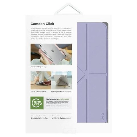 Etui UNIQ Camden Click na iPad Air 11" (2024) - fioletowe Etui UNIQ Camden Click na iPad Air 11" (2024) - fioletowe
