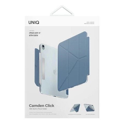 Etui UNIQ Camden Click na iPad Air 11" (2024) - niebieskie Etui UNIQ Camden Click na iPad Air 11" (2024) - niebieskie