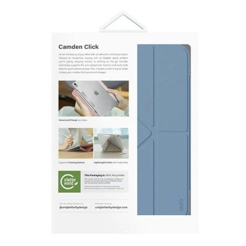 Etui UNIQ Camden Click na iPad Air 11" (2024) - niebieskie Etui UNIQ Camden Click na iPad Air 11" (2024) - niebieskie