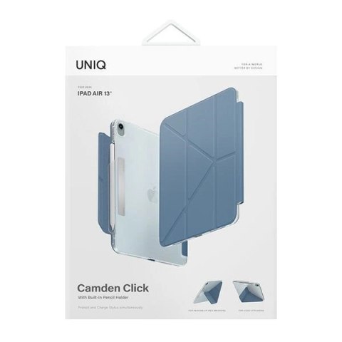 Etui UNIQ Camden Click na iPad Air 13" (2024) - niebieskie