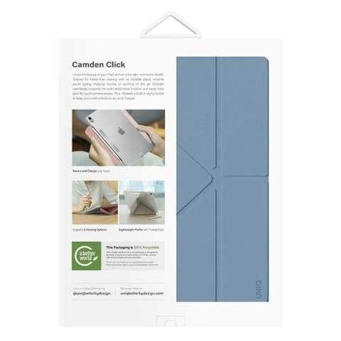 Etui UNIQ Camden Click na iPad Air 13" (2024) - niebieskie