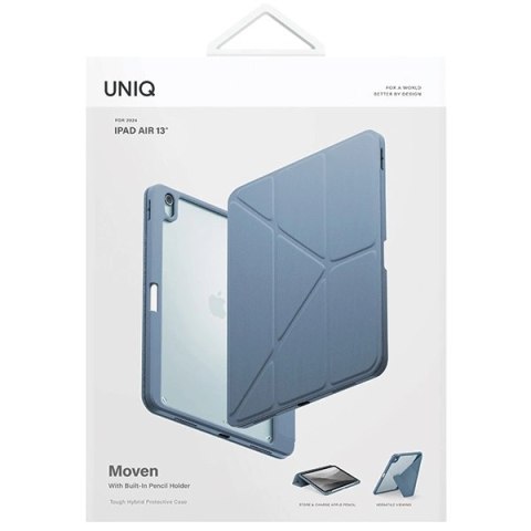 Etui UNIQ Moven na iPad Air 13" (2024) - niebieskie Etui UNIQ Moven na iPad Air 13" (2024) - niebieskie