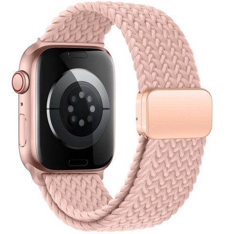 Pasek Tech-Protect Nylonmag na Apple Watch 4 / 5 / 6 / 7 / 8 / 9 / SE (38 / 40 / 41 mm) - różowy