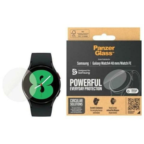 Szkło hartowane PanzerGlass na Samsung Galaxy Watch 4 (40mm) Szkło hartowane PanzerGlass na Samsung Galaxy Watch 4 (40mm)