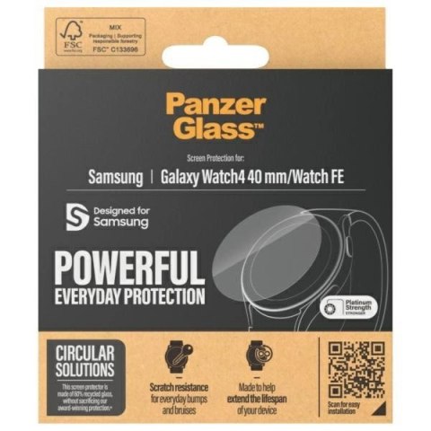 Szkło hartowane PanzerGlass na Samsung Galaxy Watch 4 (40mm) Szkło hartowane PanzerGlass na Samsung Galaxy Watch 4 (40mm)