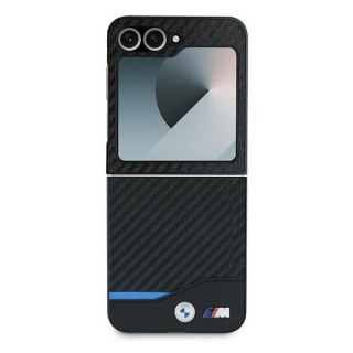 Etui BMW Carbon Blue Line na Samsung Galaxy Z Flip 6 - czarne