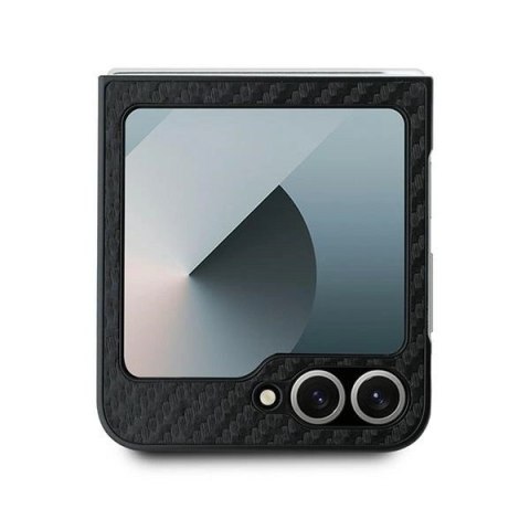 Etui BMW Carbon Blue Line na Samsung Galaxy Z Flip 6 - czarne