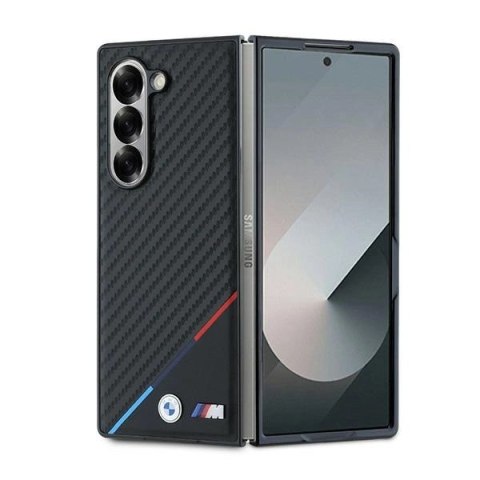 Etui BMW Carbon Tricolor na Samsung Galaxy Z Fold 6 - czarne Etui BMW Carbon Tricolor na Samsung Galaxy Z Fold 6 - czarne