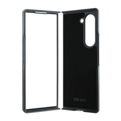 Etui DKNY Chequered Pattern Printed Stripes na Samsung Galaxy Z Fold 6 - czarne Etui DKNY Chequered Pattern Printed Stripes na Samsung Galaxy Z Fold 6 - czarne