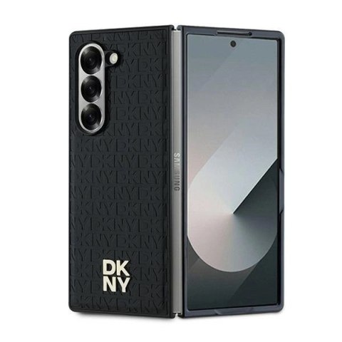 Etui DKNY Repeat Pattern Stack Logo na Samsung Galaxy Z Fold6 - czarne Etui DKNY Repeat Pattern Stack Logo na Samsung Galaxy Z Fold6 - czarne